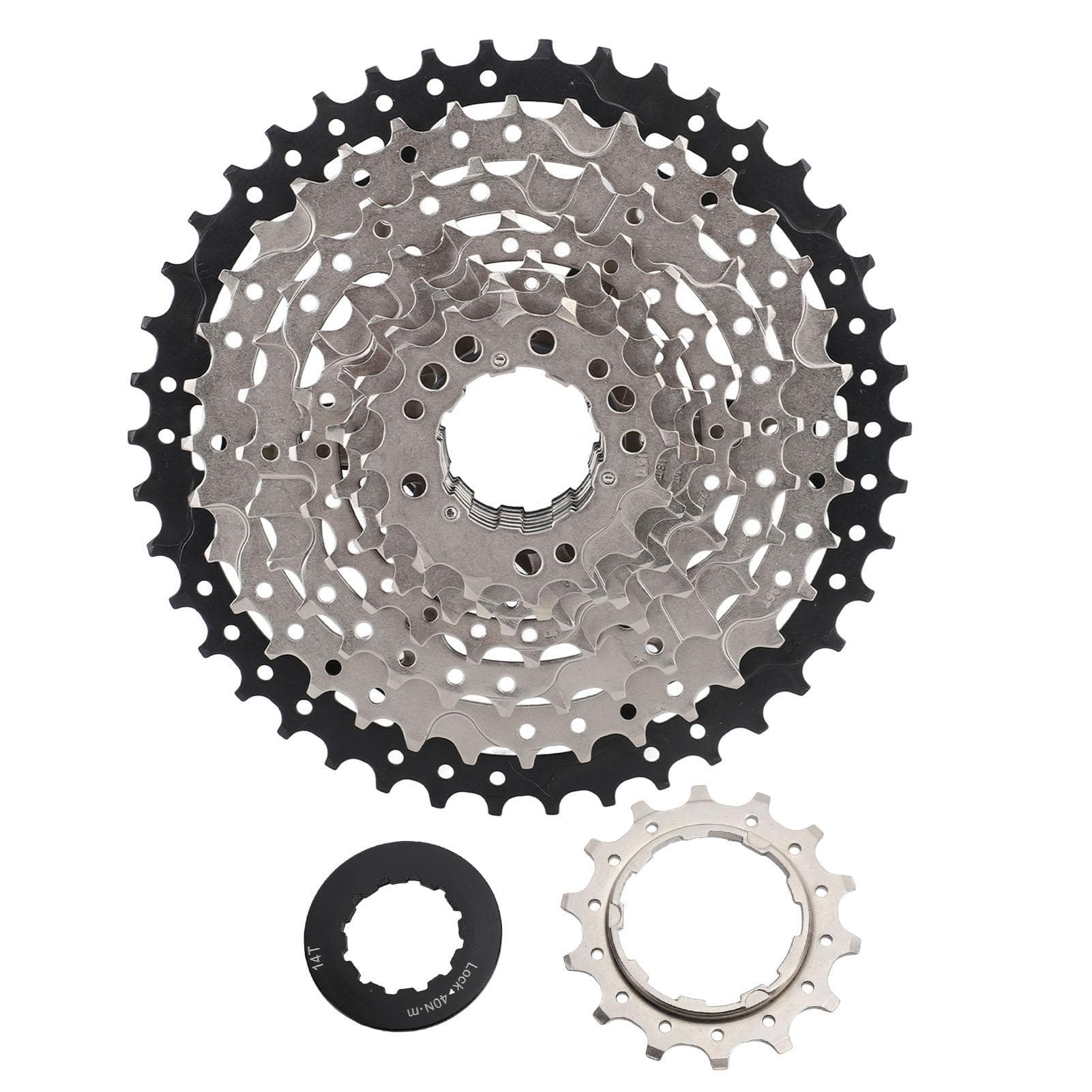 8 Speed 14?42T Freewheel Aluminum Alloy 8 Speed Cassette Freewheel for Electric Bike Moped