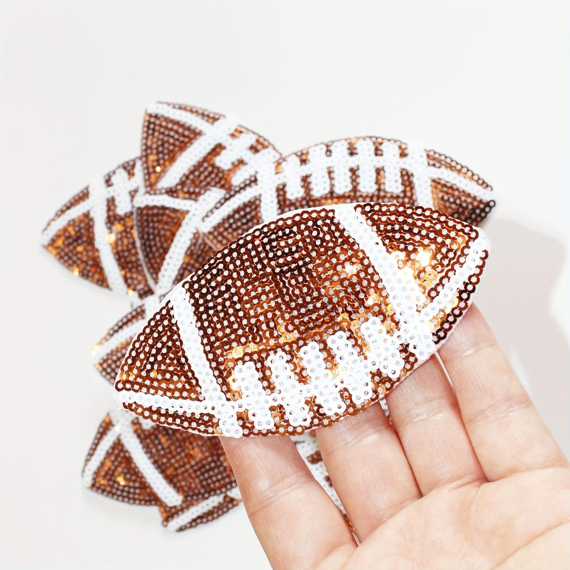5pcs Unisex Rugby Pattern Cloth Stickers Patches - Applique Patches for Backpacks, Hats, Clothes, and Accessories Reusable Iron-On and Easy to Apply 5pcs