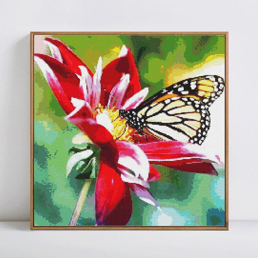 Diamond Painting Animal Butterfly Full Round Rhinestone Picture Embroidery Sale Diamond 30x30