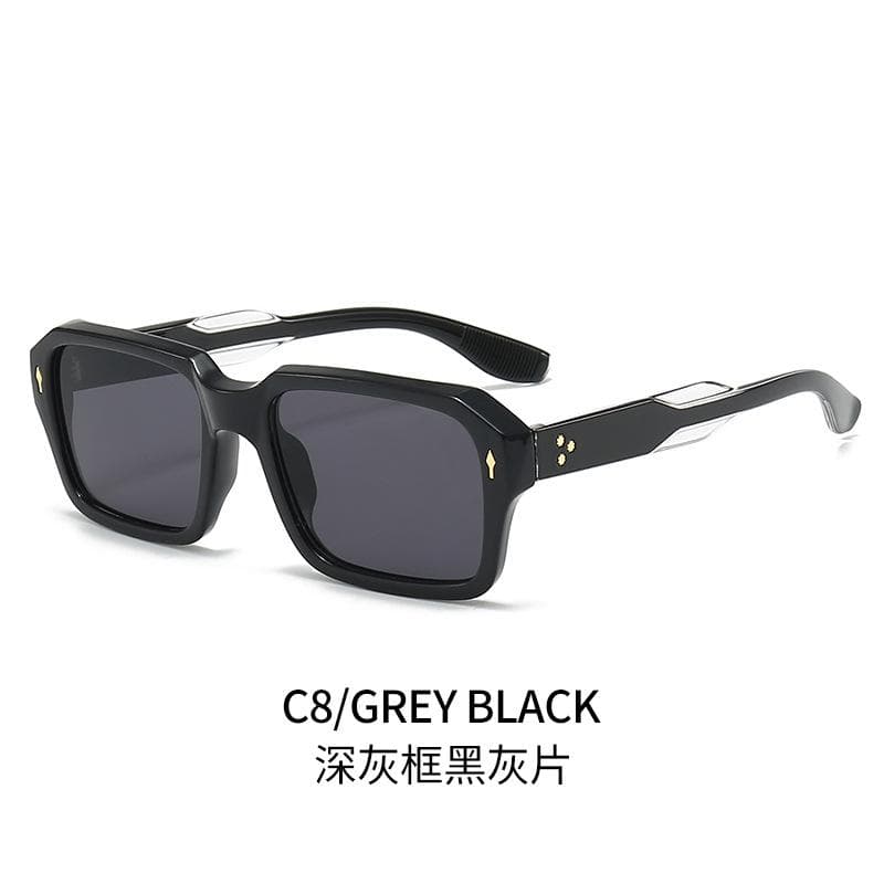 Polarized Vintage Sunglasses Men Women Square Gradient Lens Luxury Brand Fashion Sun Glasses UV Protection Trendy Eyewear 1PC