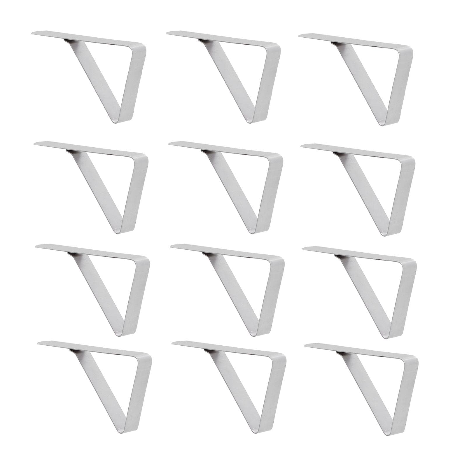 12Pcs Tablecloth Clip Stainless Steel Triangle Tablecloth Garden Dining Table Tablecloth Clip