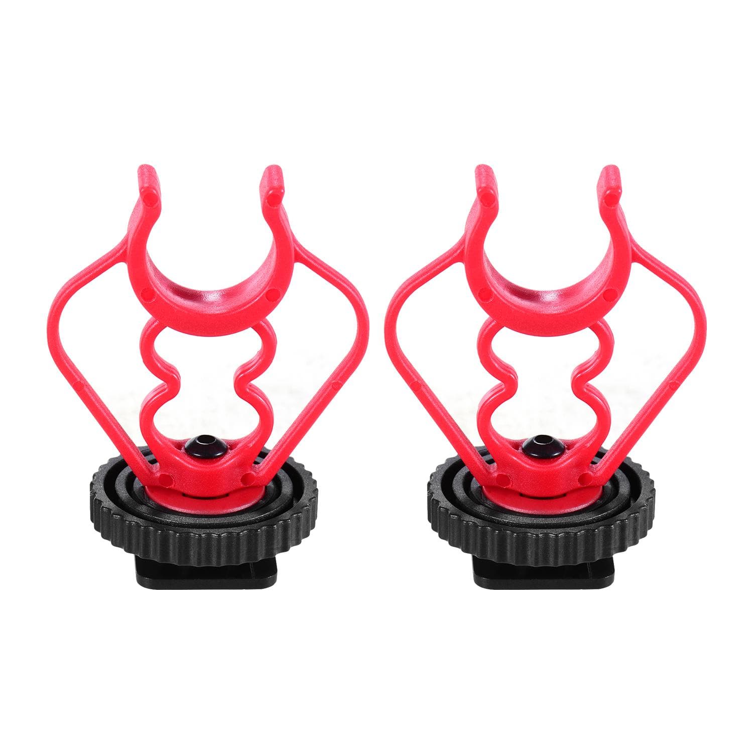 Universal MicShock Mount Cold Shoe Mount Adapter ABS Plastic Microphone Bracket Mount Replacement