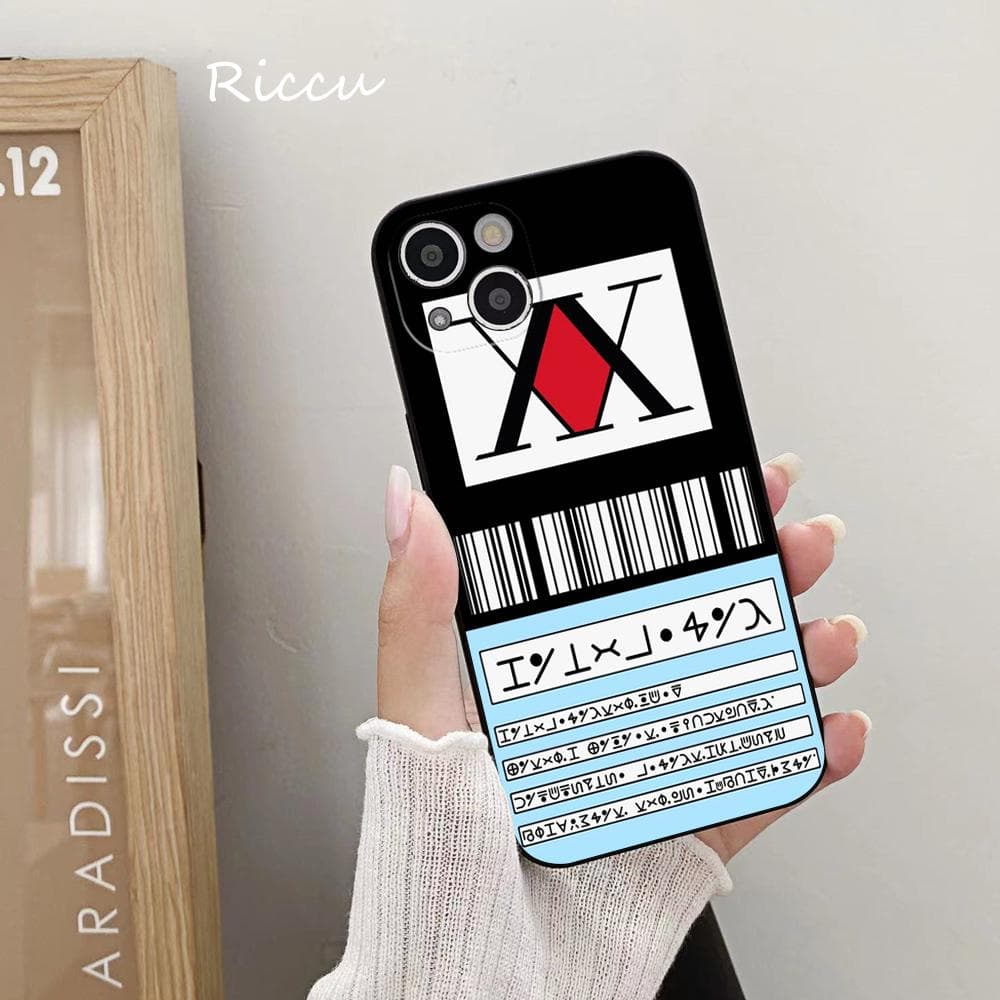 FOR IPhone Hxh Hunterxhunter License Phone Case FOR IPhone 14 11 12 Pro 8 7Plus X 14 Pro MAX 12 XR XS 13 Covers fishing Silicone iphone 13pro