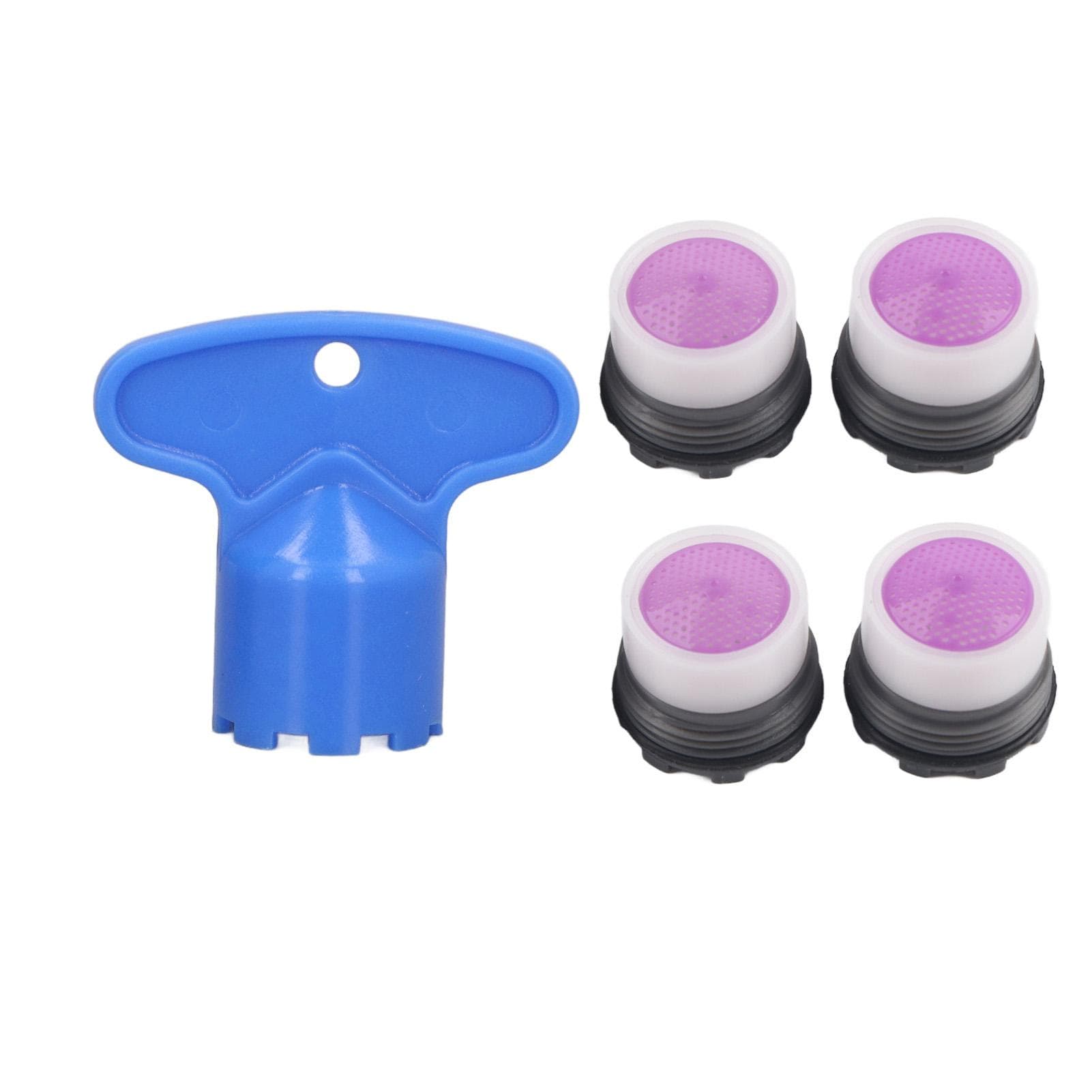 4 Pieces M16.5mm Sink Faucet Aerator 1.2GPM Flow Restrictor Bubble Tap Water Nozzle for Kitchen