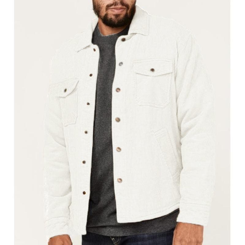 Spring and Autumn New Jacket Solid Color Jacket Men's Solid Color Single-breasted Multi-Pocket Jacket XL