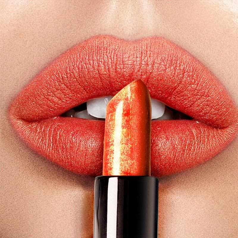 Glitter Lipstick Shiny Lip Gloss Waterproof Long Lasting Shimmer Pearlescent Lip Tint Women Makeup Cosmetics