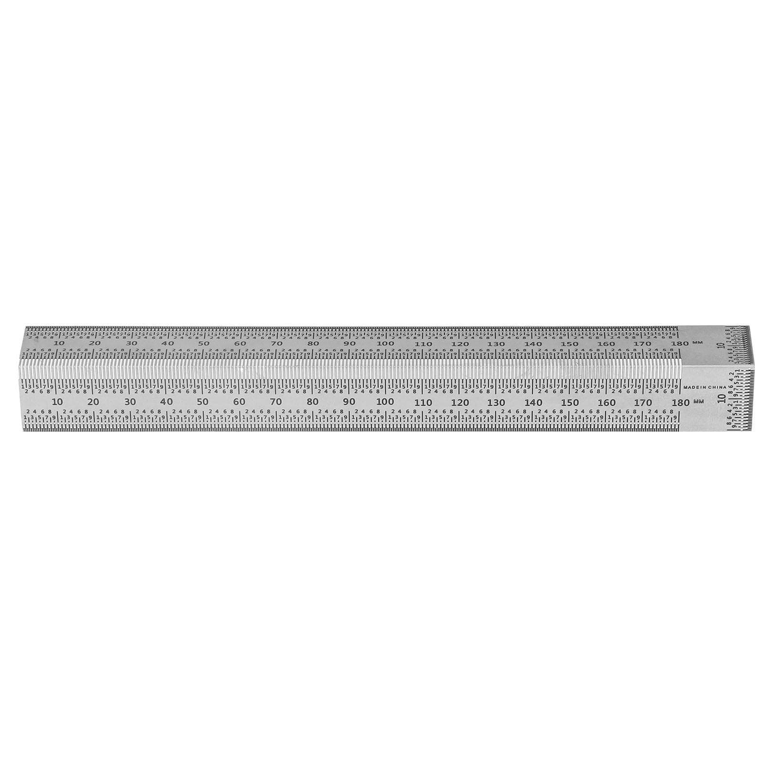Woodworking Right Angle Ruler High Accuracy Hole Scribing Ruler 180mm Line Marking Gauge Tool for