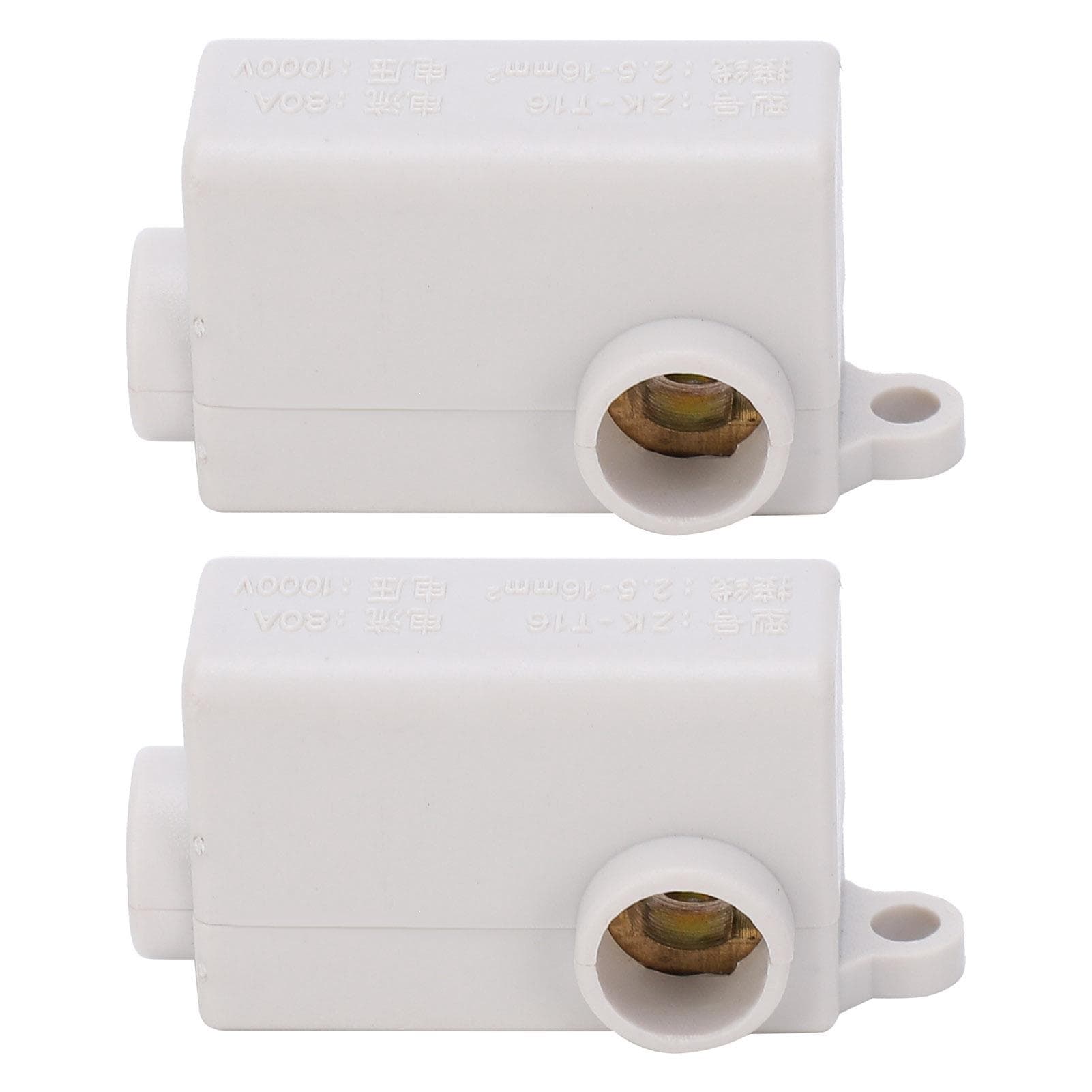 2Pcs Inline Junction Connector Box TType Terminals Cable Wire Electrical Joiner ZKT16