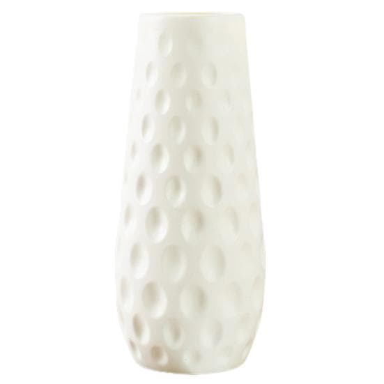 Nordic Style Flower Vase Unique Texture Smooth Edge Modern Flower Container Flowerpot Desktop Decoration white