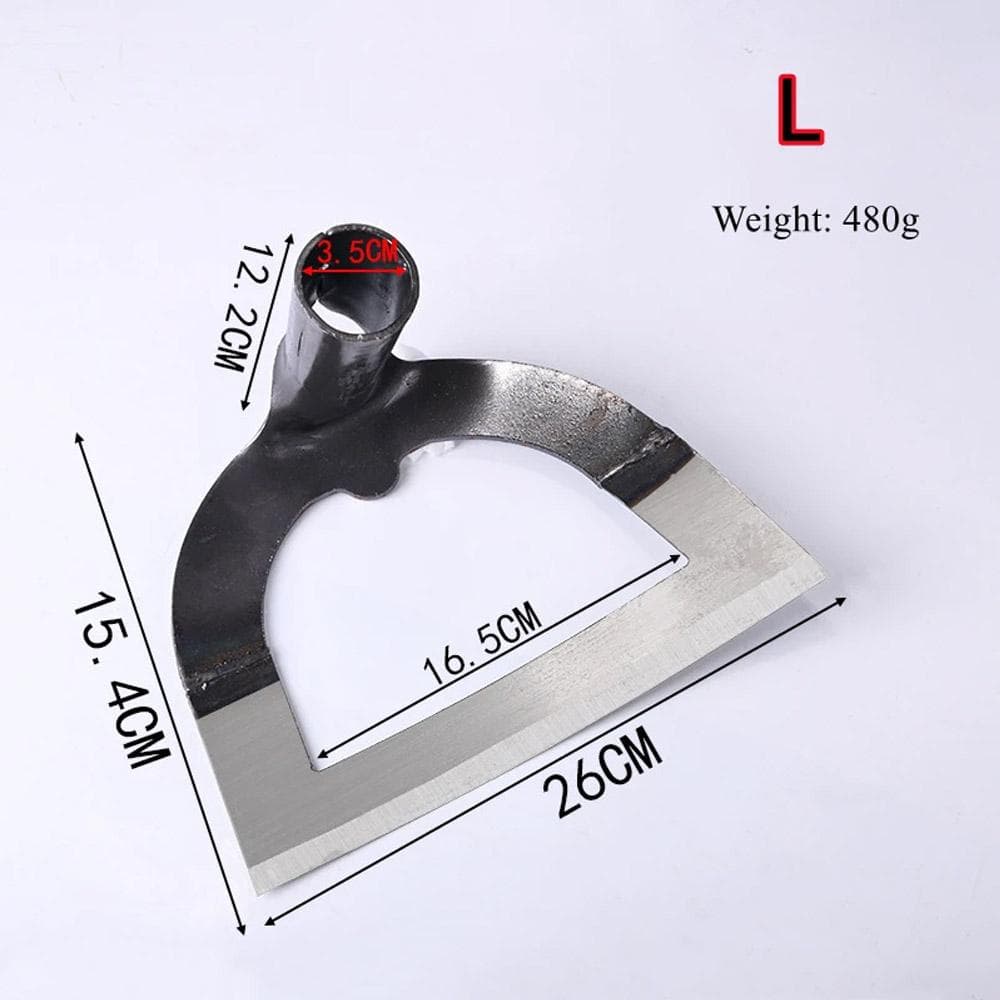 Shovel-shaped Hollow Hoe Weeding Rake Labor-saving Steel Weeding Hoe for Farm Gardening Soil Loosening Tools L