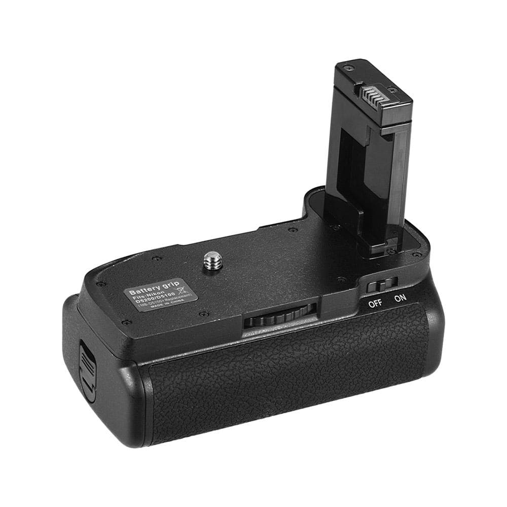 Vertical Battery Grip Holder for Nikon D5100 D5200 DSLR Camera EN-EL 14 Battery Powered with IR black