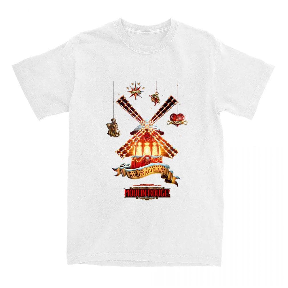 Moulin Rouge! Song and Dance Movie Tshirts Unisex Short Sleeve Cotton Summer T-shirt Aesthetic Clothes Graphic Print Tee-shirt L