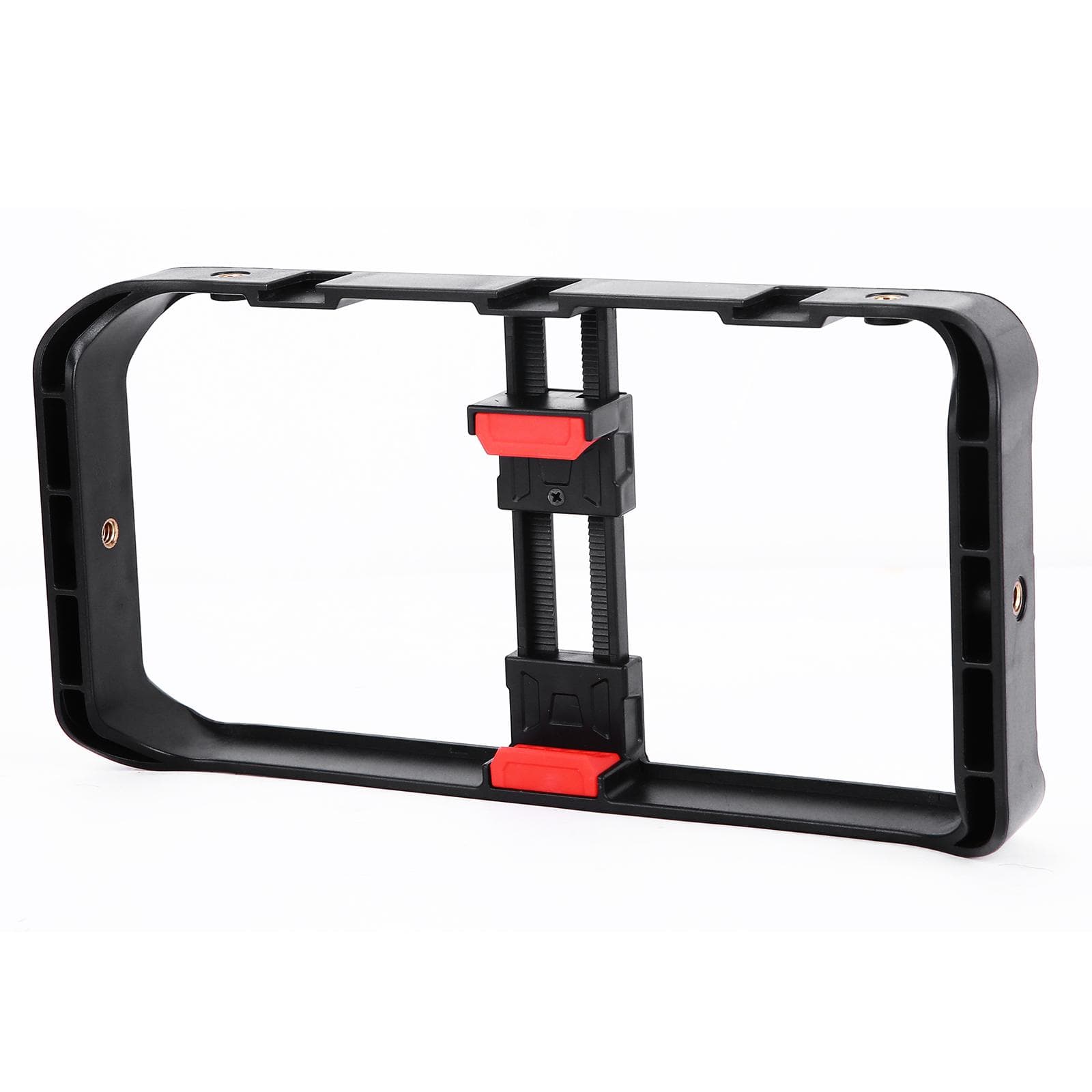 Andoer Portable Smartphone Video Rig Handheld Phone Stabilizer Grip Filmmaking Smartphone Cage with black