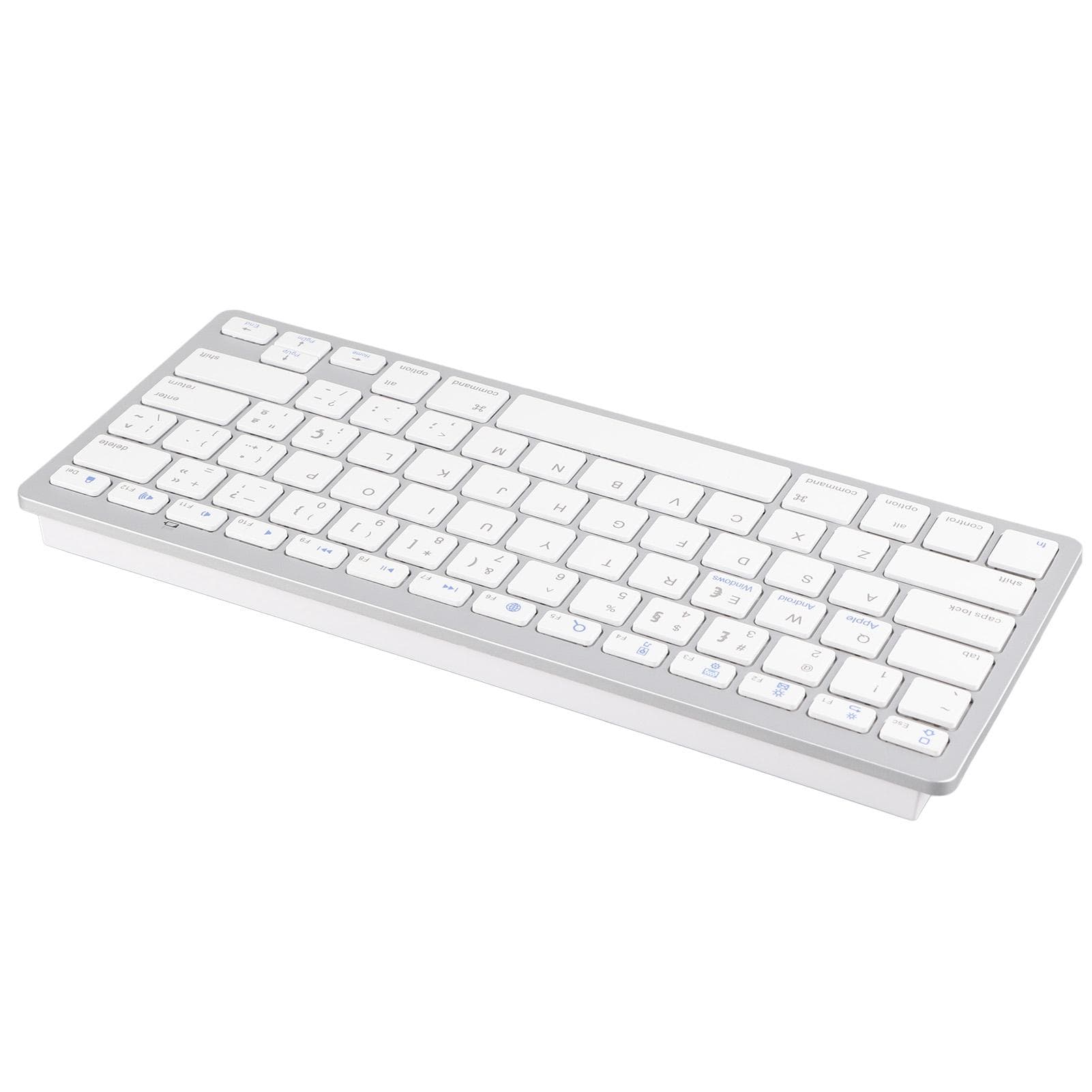 Wireless Keyboard Mini 78 Keys Ultra Thin Portable White Computer Keyboards for Android for OS X