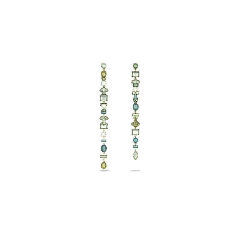 Swarovski Gema Teardrop Earrings Women earrings Green Gold 5613734 Green,F
