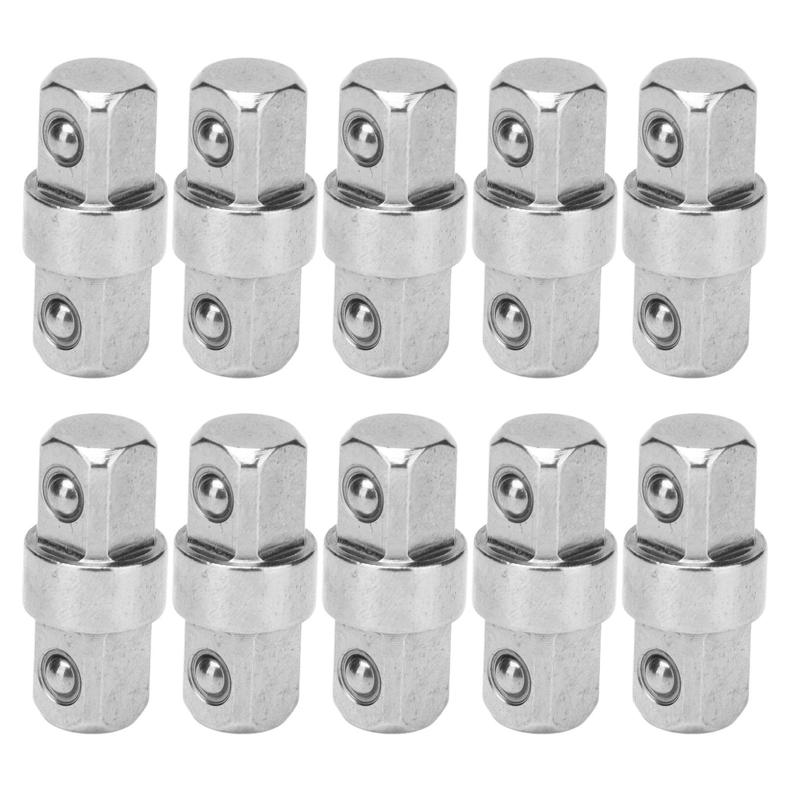 10Pcs 38in Wrench Connector Stainless Steel Double End Spanner Adapter Conversion Tool