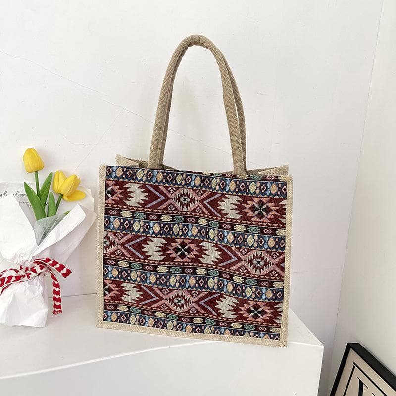 Fashionable Spring Simple Handbag and Shoulder Bag Casual and Individual Tote Bag red