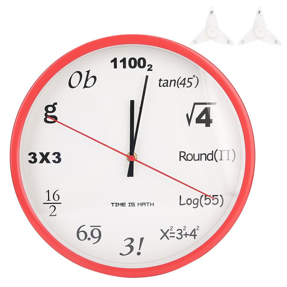 Innovative Mathematical Style Wall Clock Living Room Bedroom Hanging Quartz Clock Decoration
