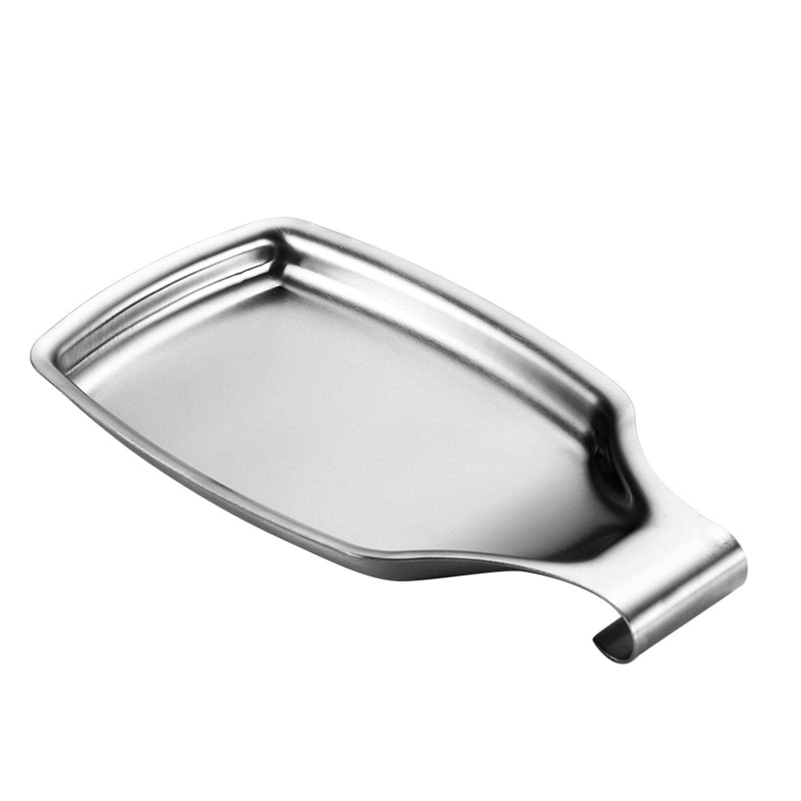 304 Stainless Steel Spoon Rest Storage Quadrate Fashionable Utensil Spoon Holder for Kitchen Gold Silver
