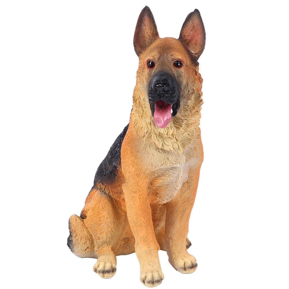 Resin Garden Landscape Simulation Dog Lawn Figurine Balcony Puppy Animal Decoration Craft