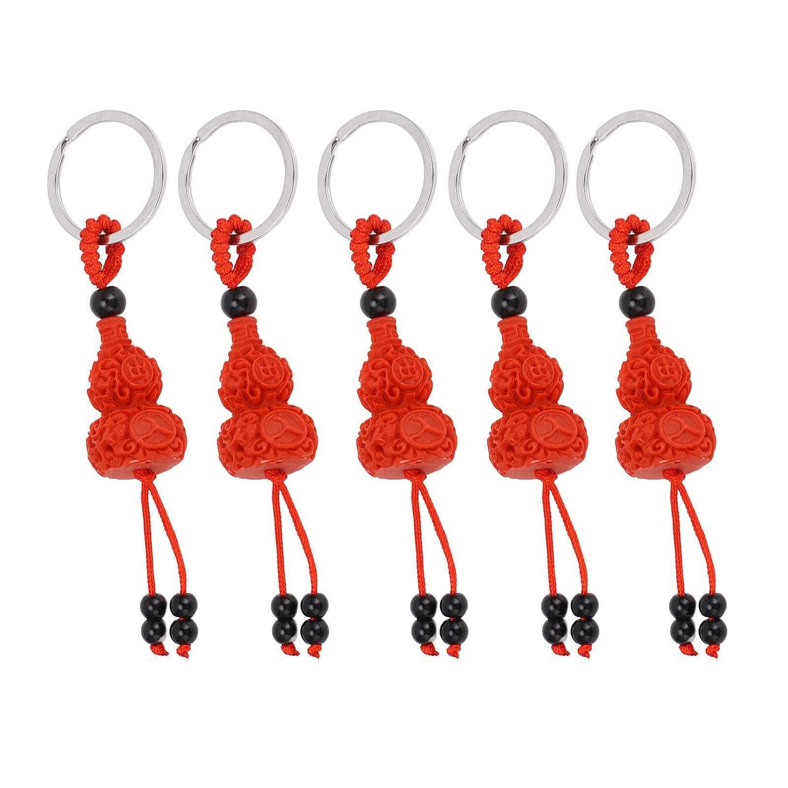 5pcs Gourd Keychain Beautiful Decorative Creative Water Bottle Key Ring for Gourd Water Bottle