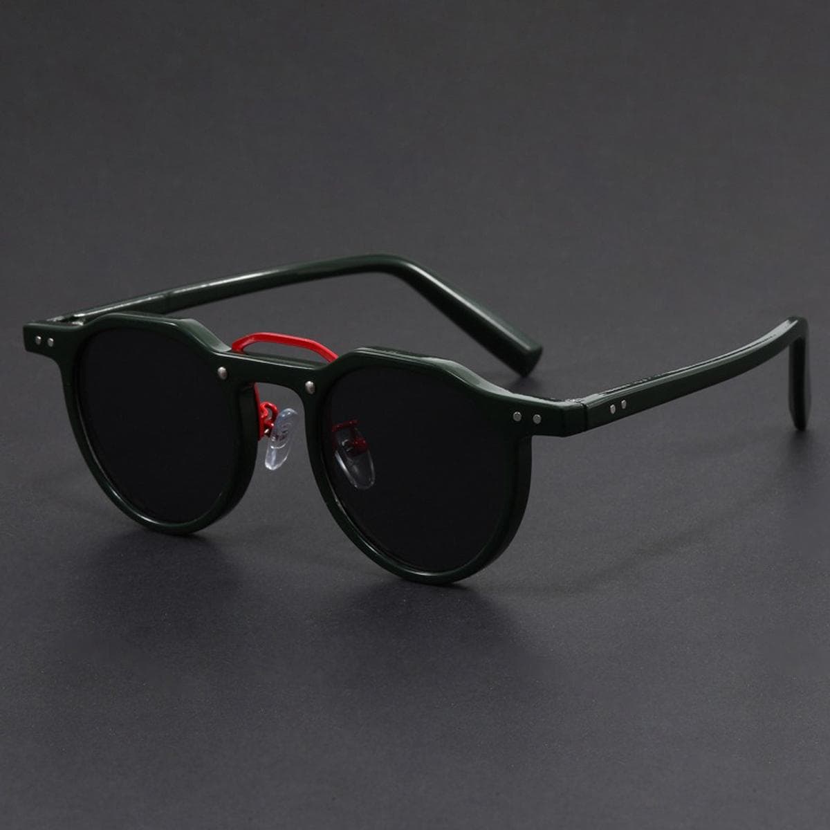 Retro Metal Frame Oval Sunglasses for Women Men Trendy Punk Round Sun Glasses Luxury Brand Designer Shades