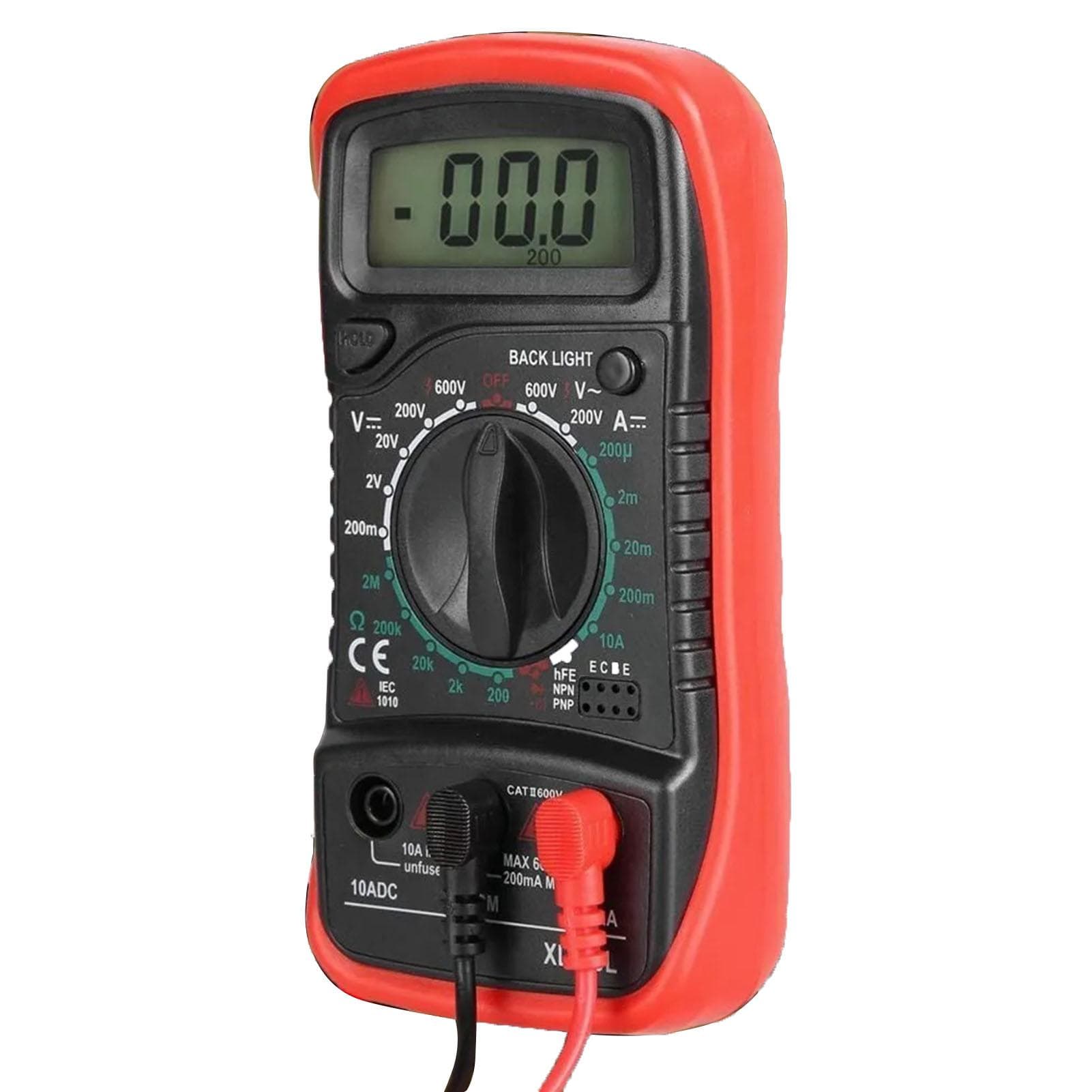 Digital Display Multimeter Multifunctional AC DC Voltage Current Resistance Temperature Buzzer