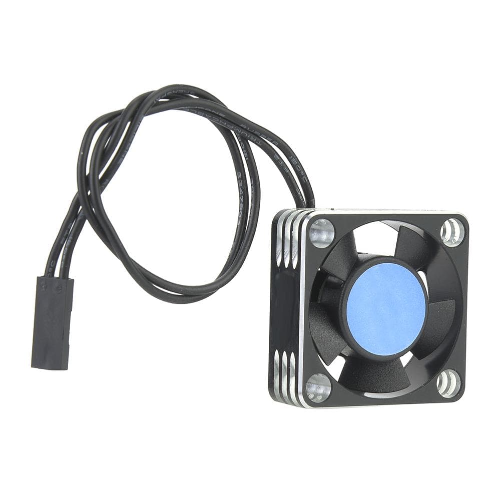 Metal 504 Motor ESC Cooling Fan Heat Sink RC Car Accessory Upgrade Parts (Silver Black)