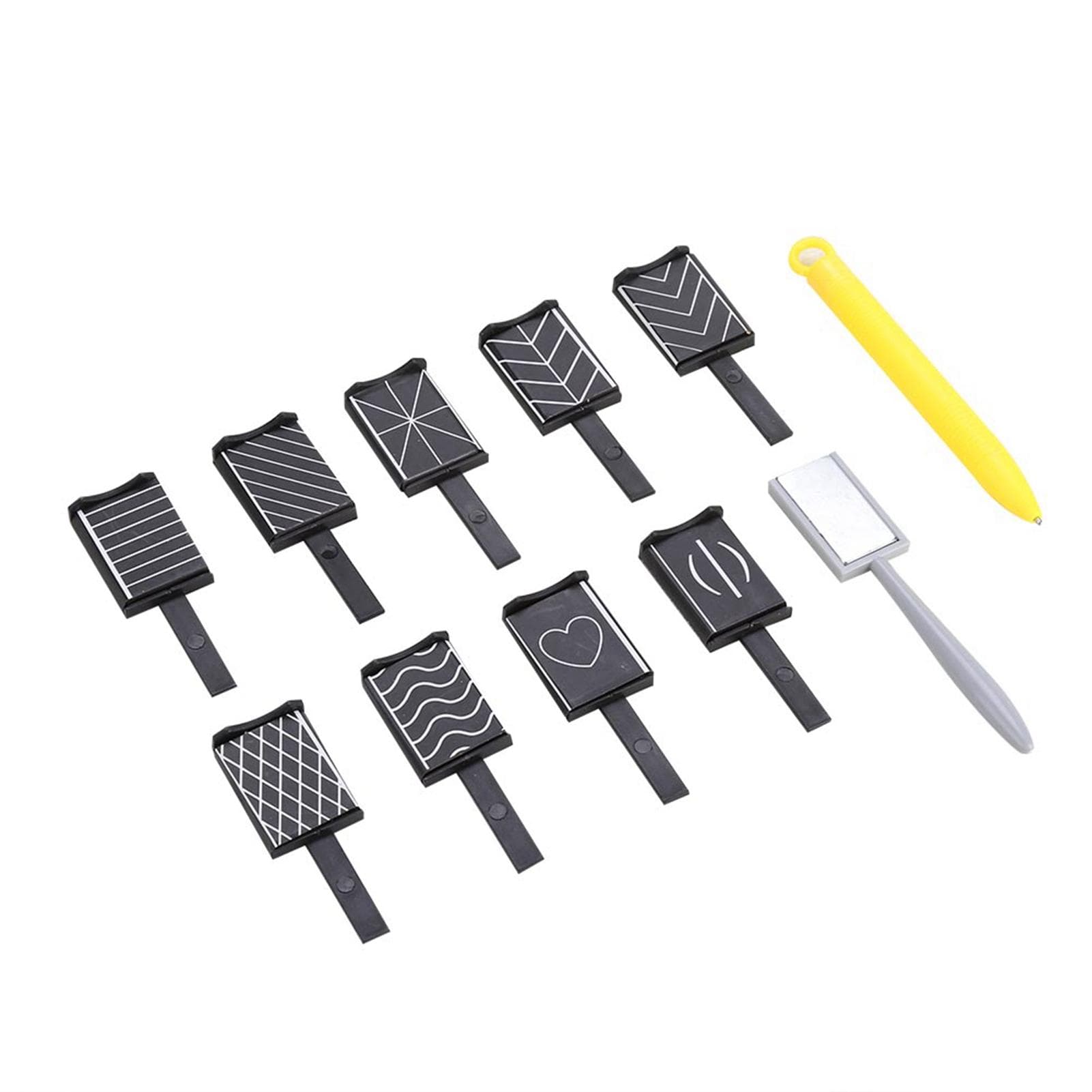 11PcsSet 3D Cat Eye Magnetic LED Polish Soak Off UV Gel Magnet Stick Manicure Nail Art Tools