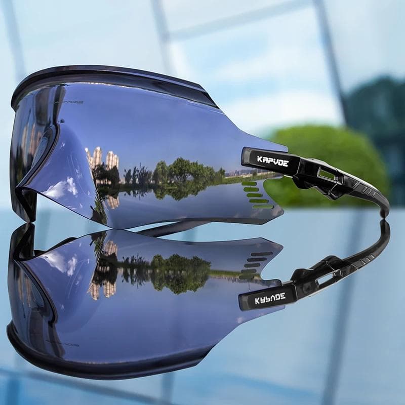 Kapvoe Cycling Sunglasses UV400 MTB Eyewear for Outdoor Sports Bike Goggles Men Women 1LENS