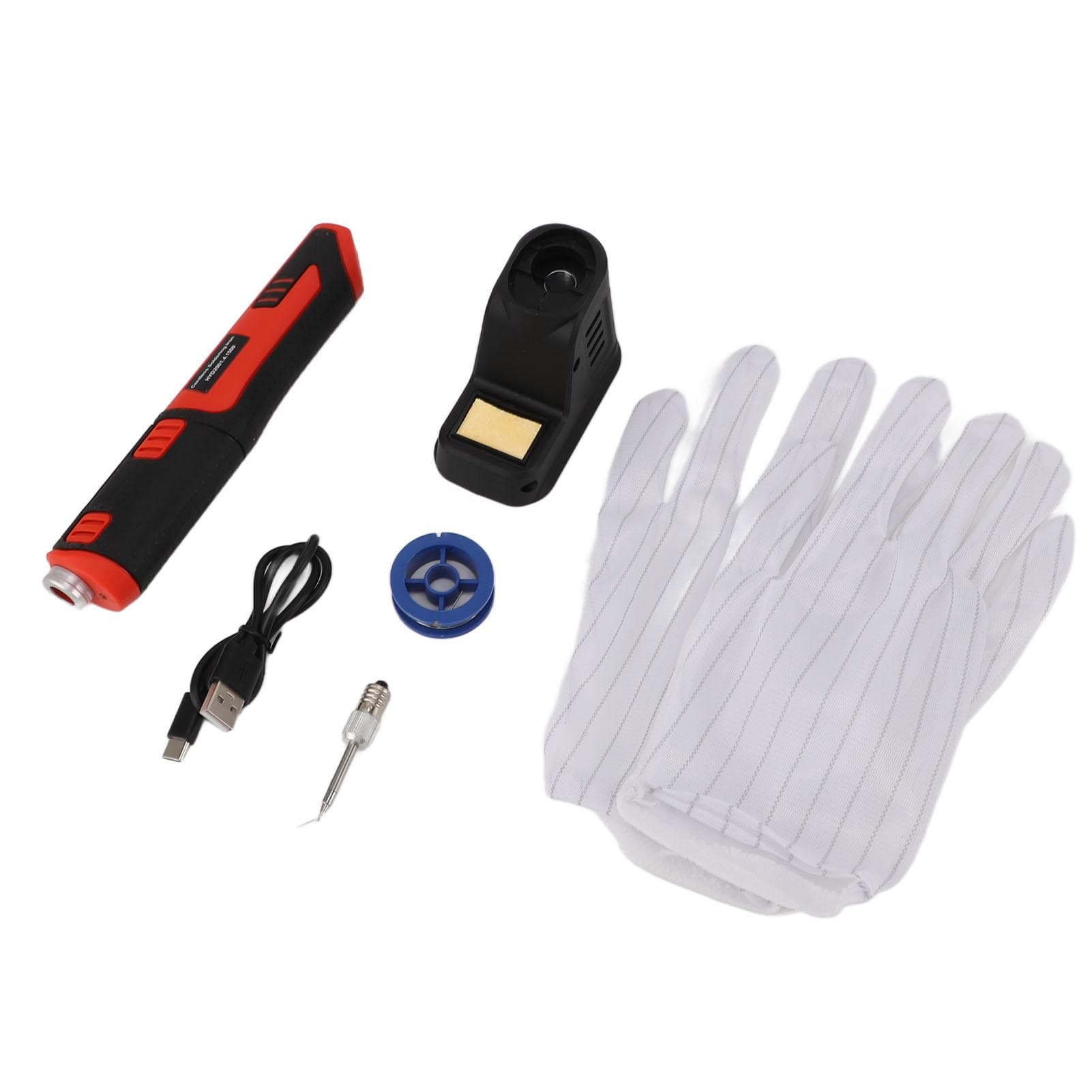 Soldering Iron Kit USB Rechargeable Fast Heating 450 celsius Antioxidant with Touch Sensor LED Lighting