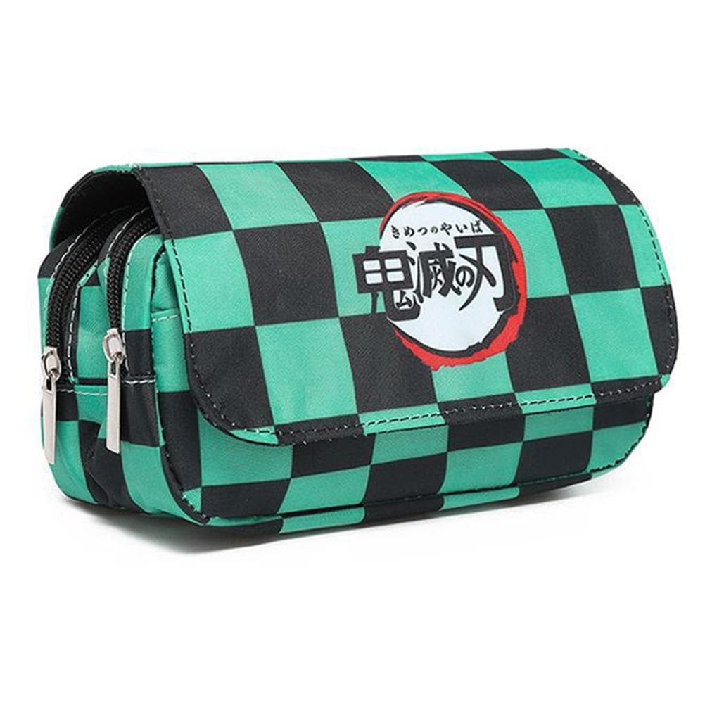 Pencil Case Large Capacity Cartoon Anime Pencil Case Double Layer Canvas Pencil Bag Gift for Girls