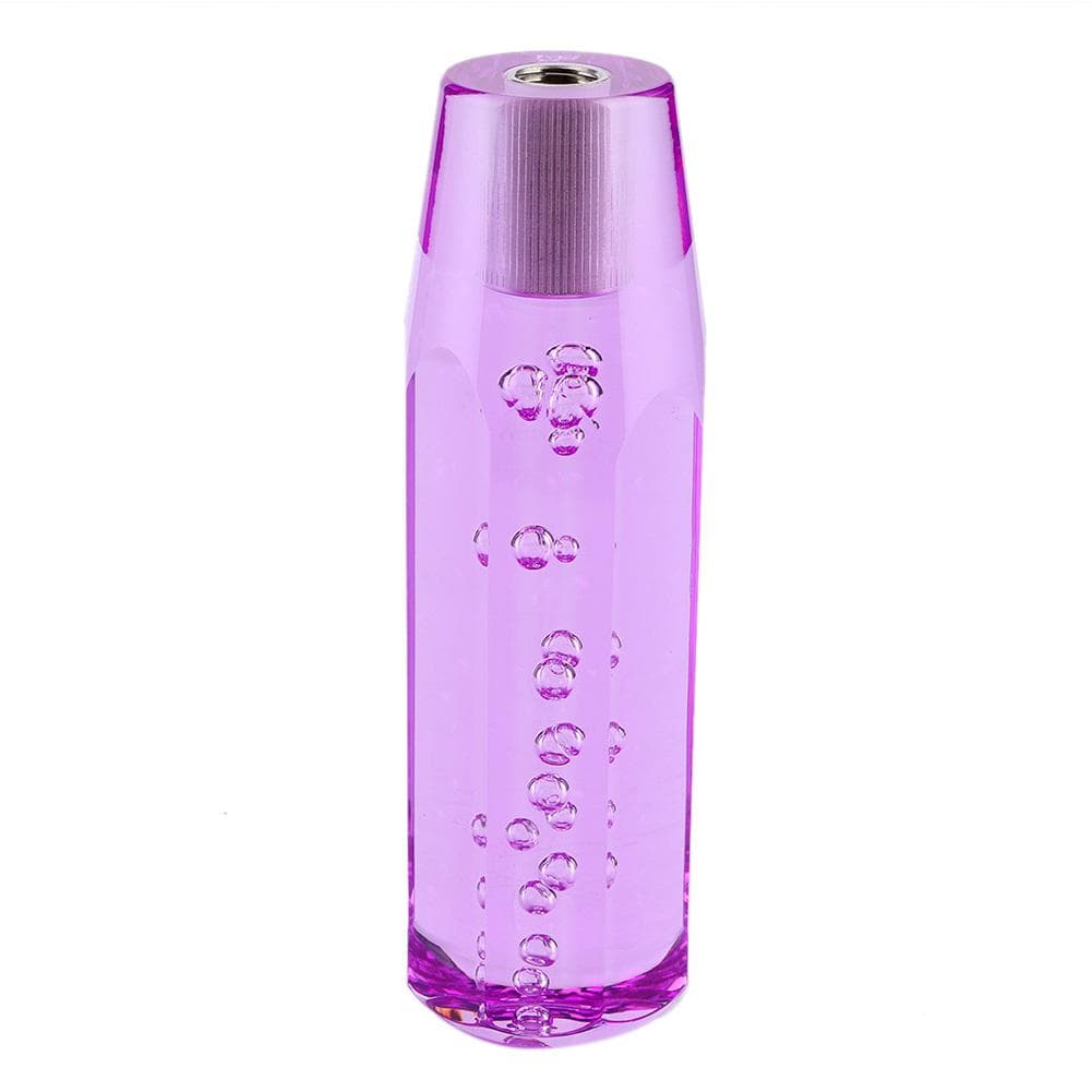 15cm5.9in Crystal Car Shift Knob Gear Stick Lever Universal for Manual Transmission VehiclesRed purple