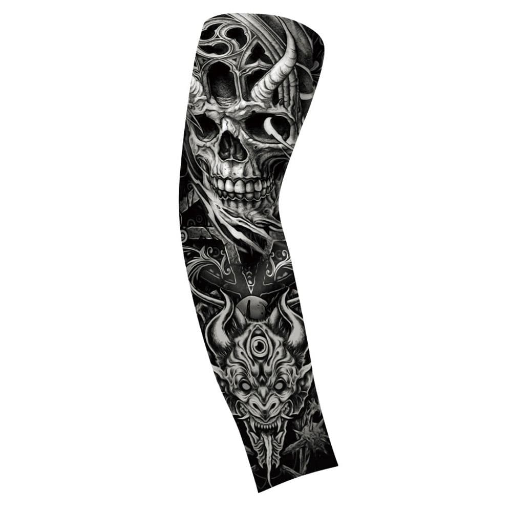 Flower Arm Pattern Men Sunscreen Sleeve Breathable Sun Protection Cover Men/Women style 17