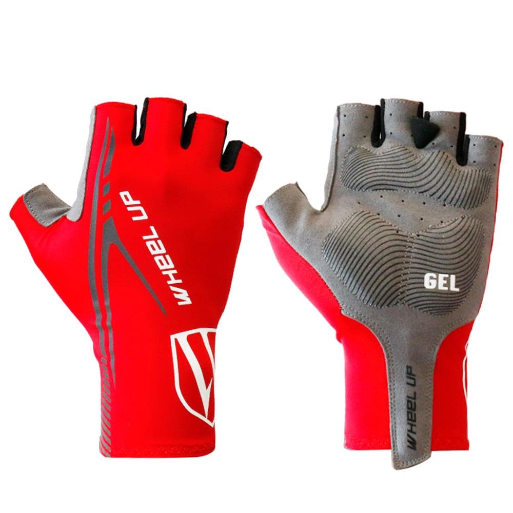 Cycling Gloves Men Women Bike Gloves Half Finger Sports Gloves For Cycling Camping Hiking Driving XL red