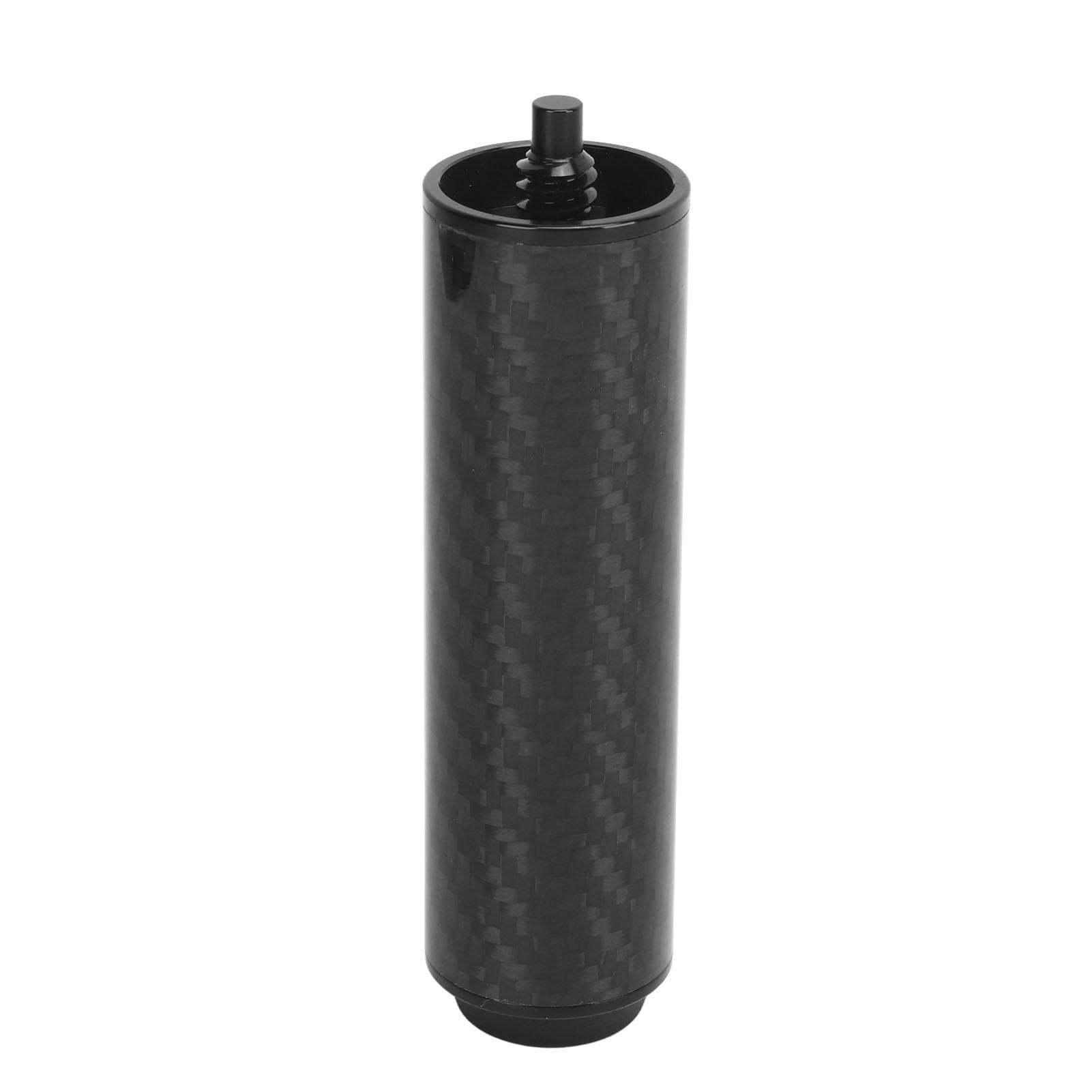Pool Cue Extension Carbon Fiber Tube Professional Billiard Cue Extender with Bumper Black 4 Inch 4 Inch