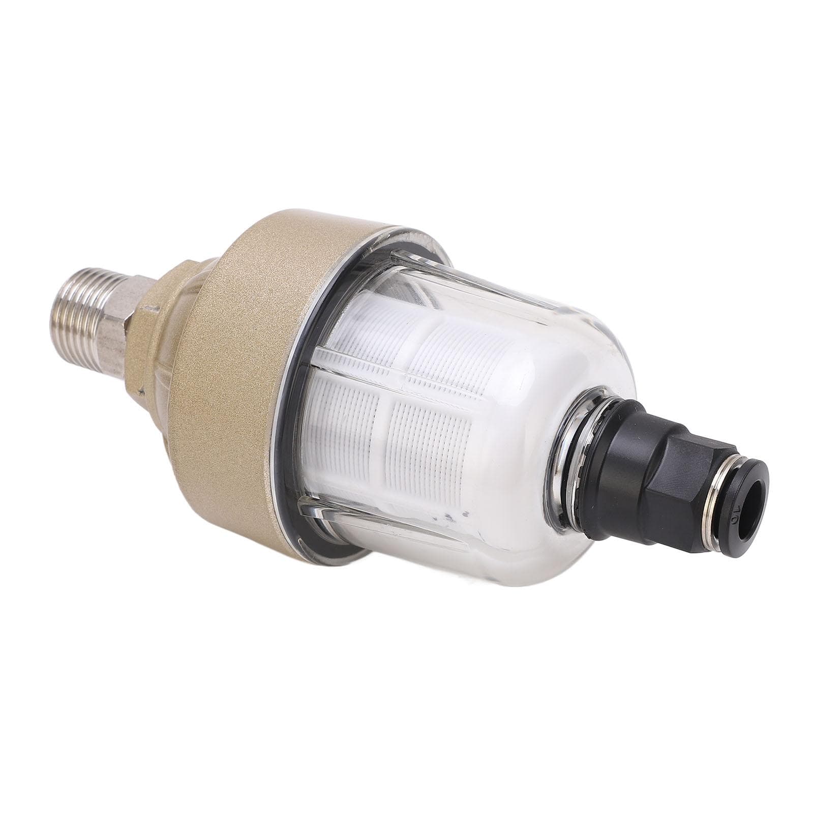 G12in Translucent Water Drain Valve Automatic Coolant Drainer Compressed Air Filter Floating Ball