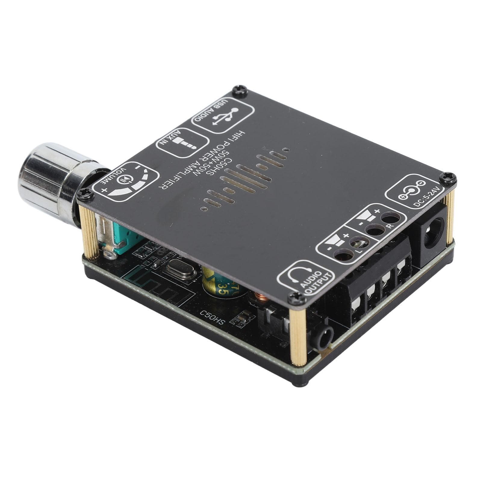 Bluetooth Amplifier Board Professional 50W 50W TPA3116D2 HiFi Level Bluetooth 5.0 Sound Amplifier
