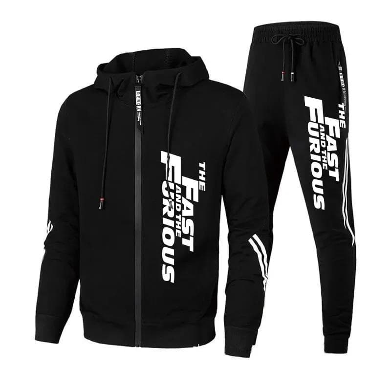Men Sets Tracksuit Hoodie+Pants Zipper Stripe Fashion Casual Outdoor Sports Jogging Fitness Sportswear Men Sweatshirt Suit M-3XL M
