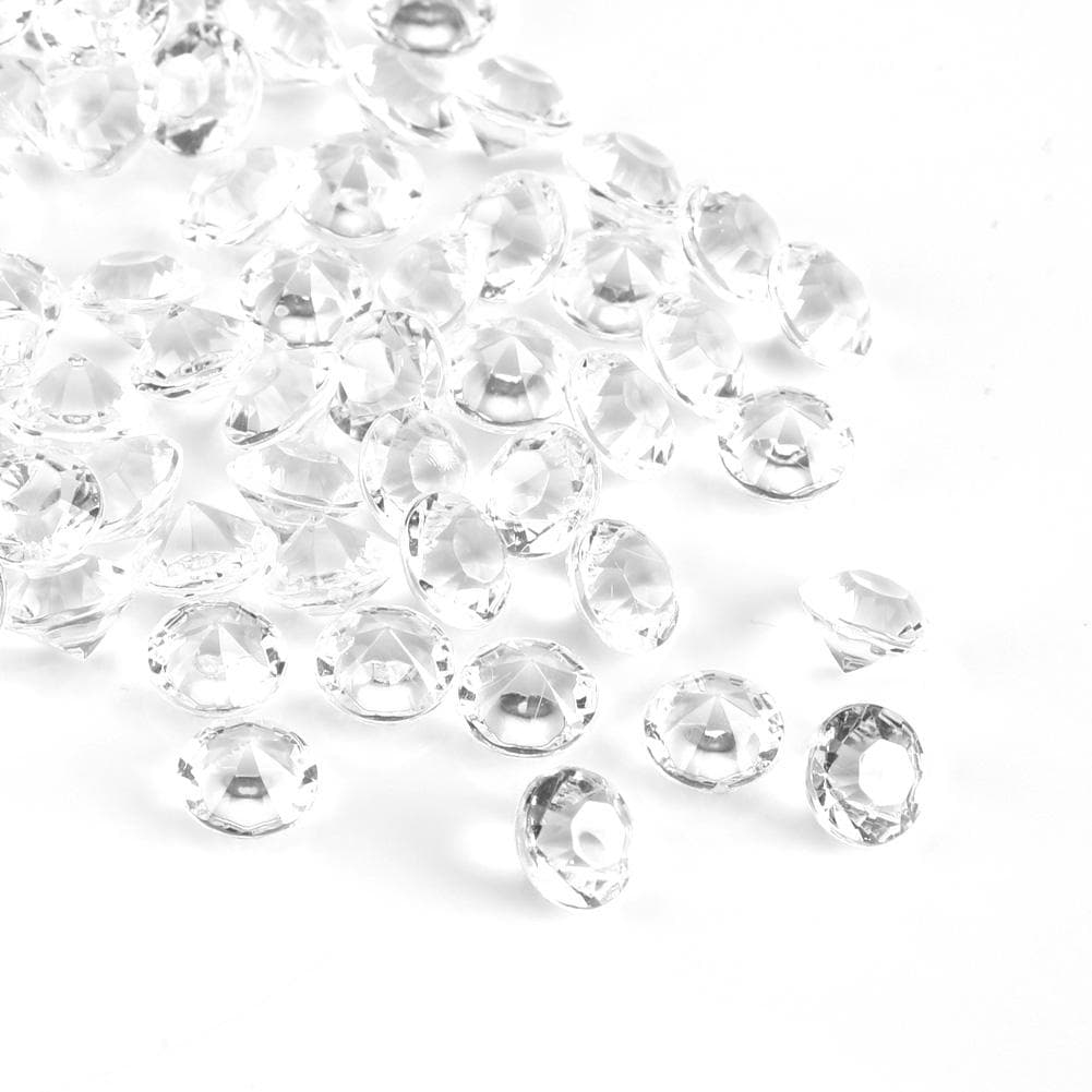 500Pcs/Bag 10mm Acrylic Beads Vase Filler Wedding Decor DIY Ornament Accessories Transparent