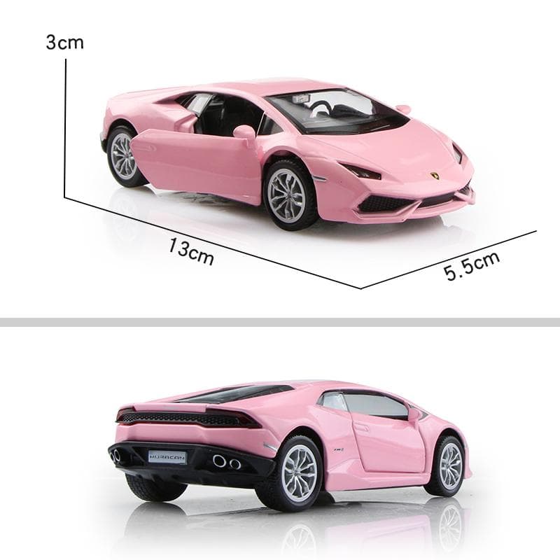 Gifts For Girls Pink Color Series Volkswagen Beetle Bentley McLaren Lamborghini Maserati Benz AMG Nissan GTR Diecasts & Toy Vehicles 1:36 Alloy Model