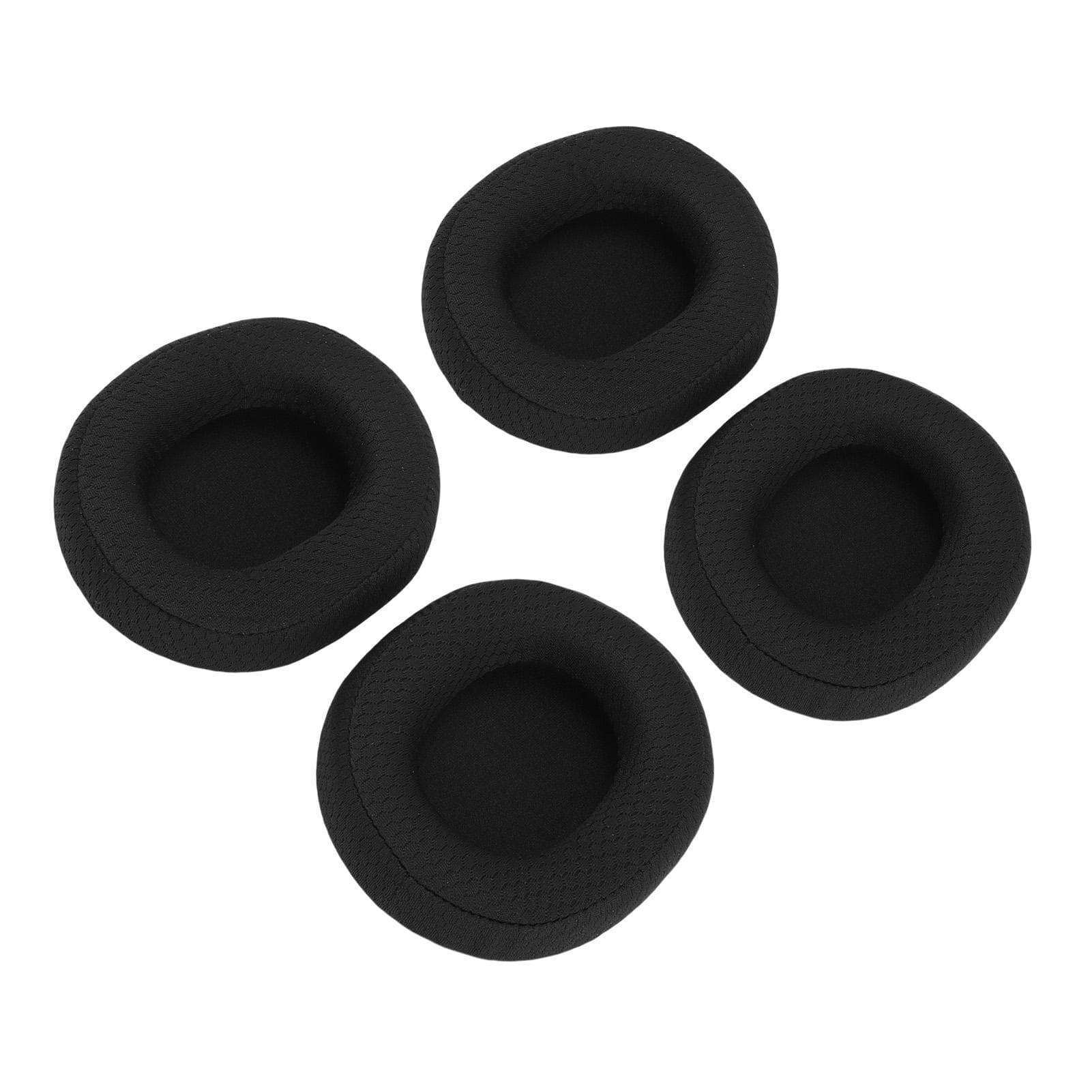 2 Pairs Headset Ear Pads Breathable Mesh Fabric Memory Foam Sponge Replacement Ear Cushions for