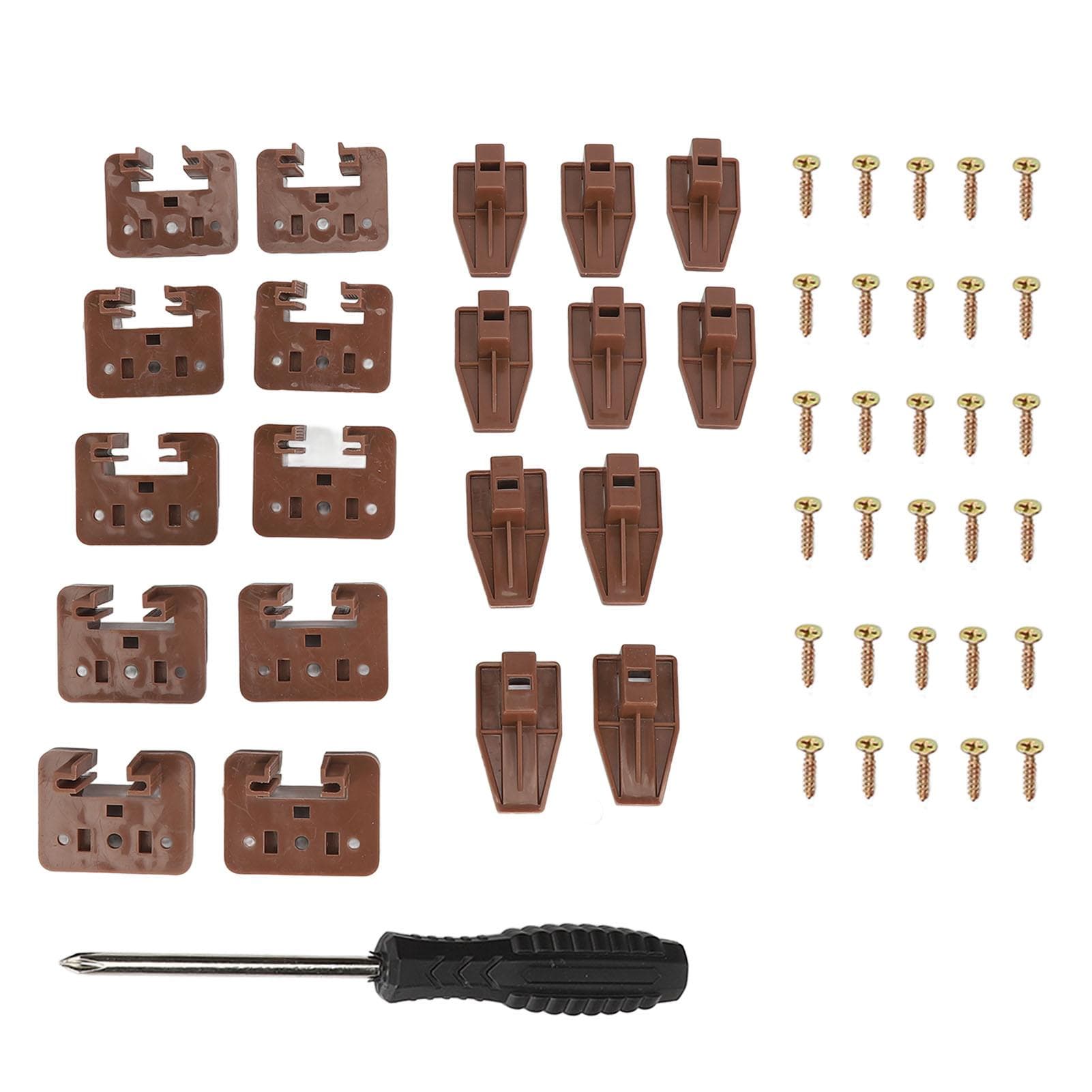 10 Sets Dresser Drawer Slides Plastic Drawer Slides and Guides Replacement Drawer Track Guide and