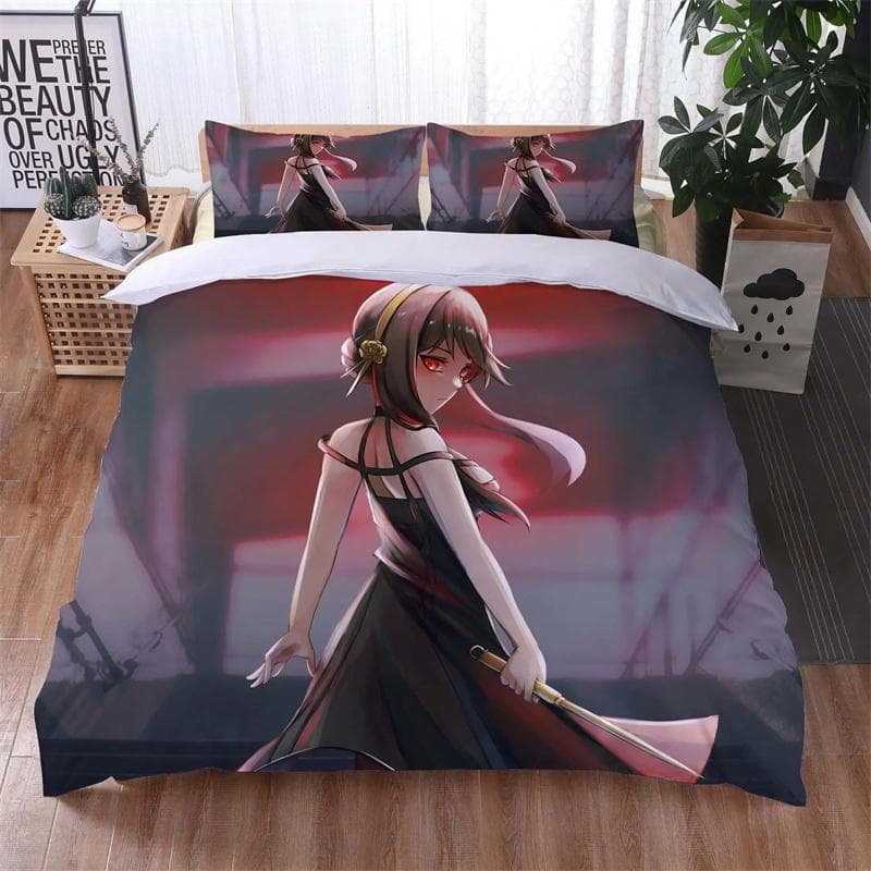 3D Printed Death Anime Note Bedding Sets exquisite bed supplies set duvet cover bed comforter set luxury birthday gift 135x200cm 2pcs