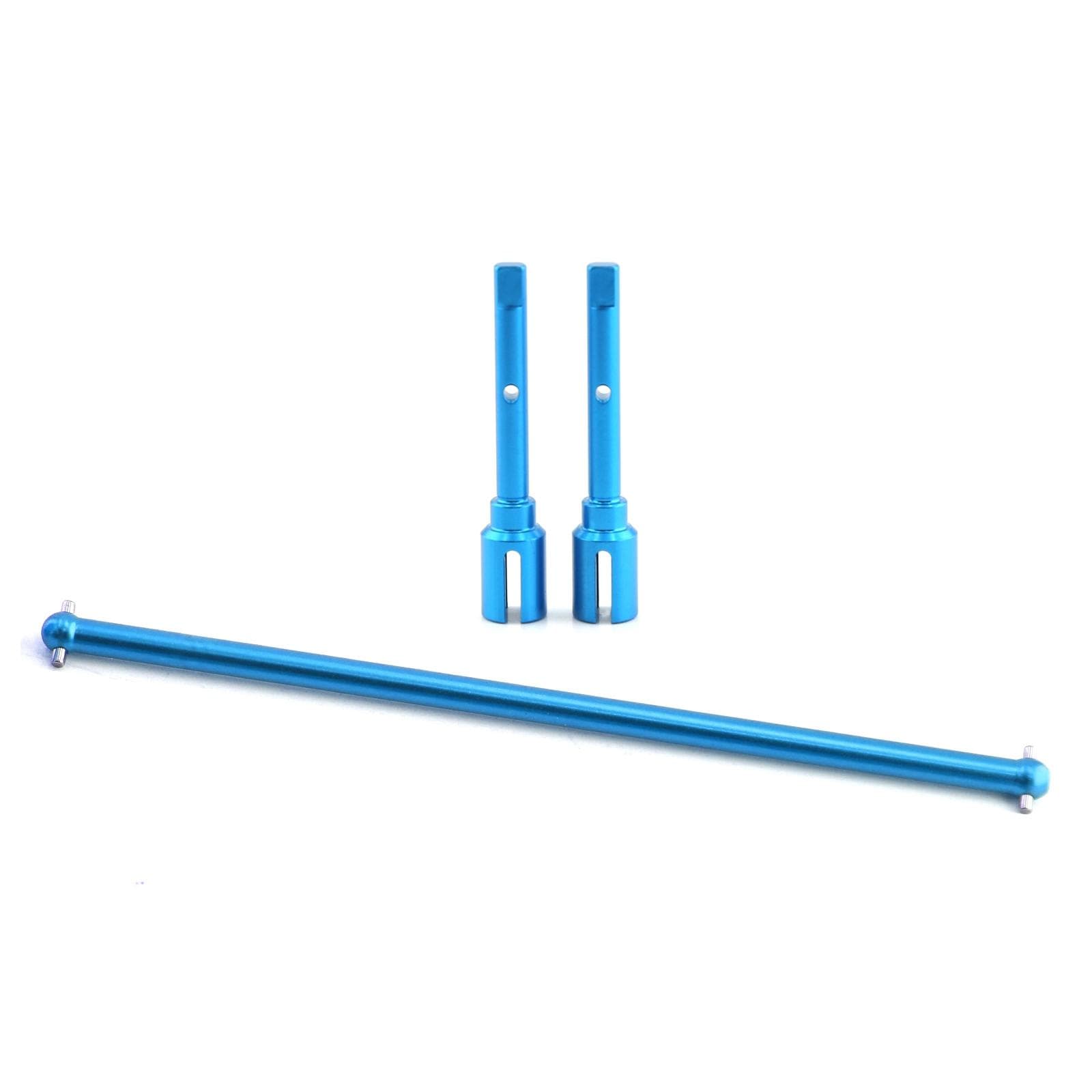 Aluminum Center Drive Shaft Propeller Shaft & Joint Cup Replacement for Tamiya TT02 Chassis 1/10 blue