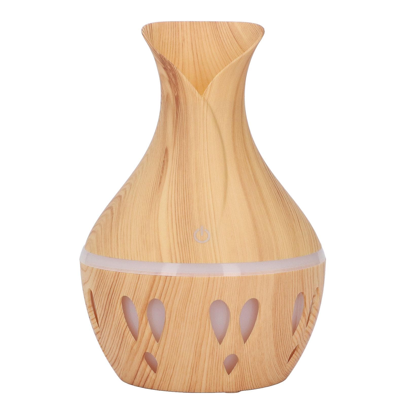 300ml Essential Oil Diffuser Wood Grain USB Powered 7 Colors LED Low Noise Mist Humidifier for