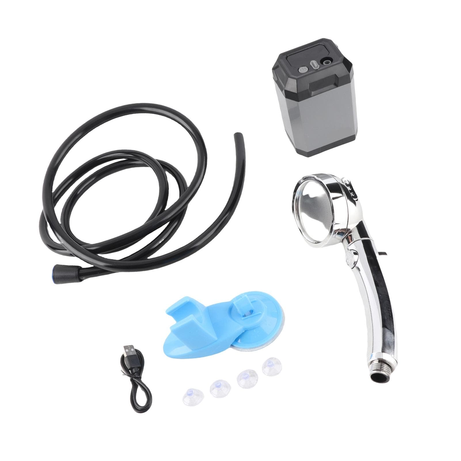 Portable Cordless Camping Shower Outdoor Digital Display Electric Shower Pump Rechargeable Shower
