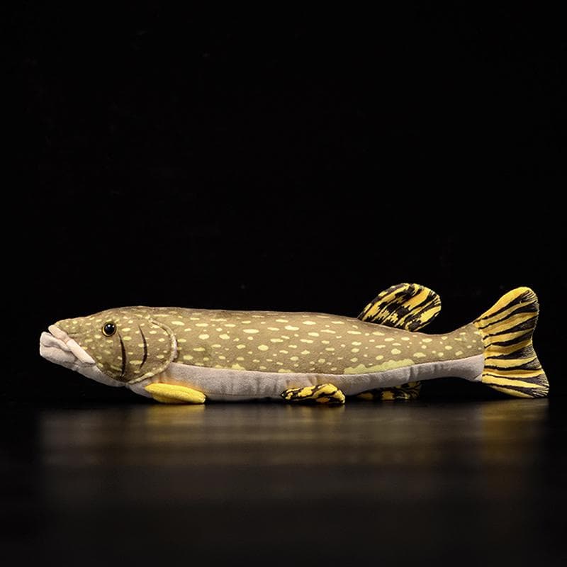 Lifelike Northern Pike Fish Stuffed Plush Toy Simulation Cute Sea Animal Doll Christmas Gifts 1pcs