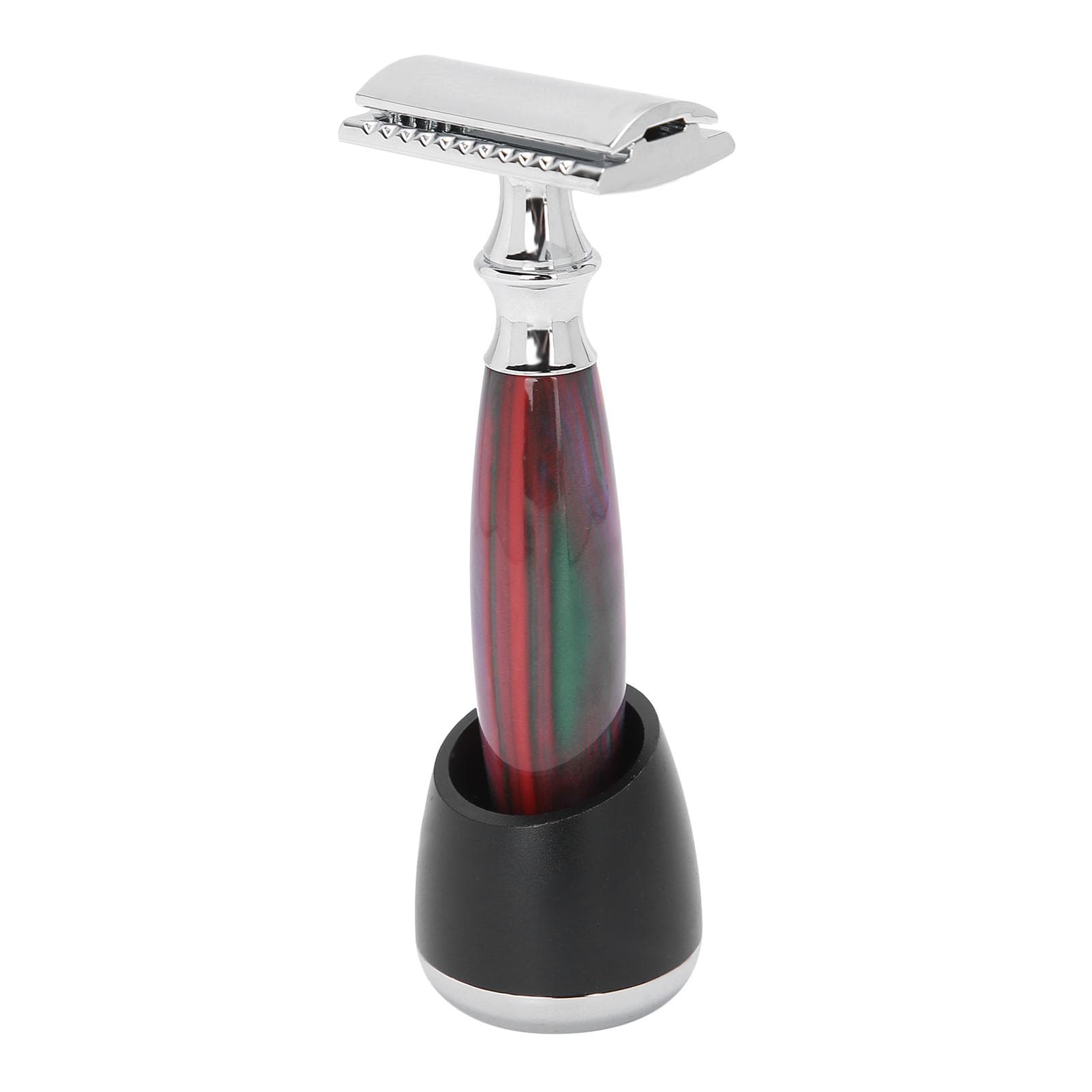 Manual Shaver Razor Holder Stand Base Set Double Edge Razor Handle Shaving SuppliesBlack