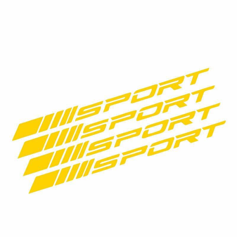 Reflective Sports Wheel Hub Stickers - Personalized Decorative Racing Tire Decals